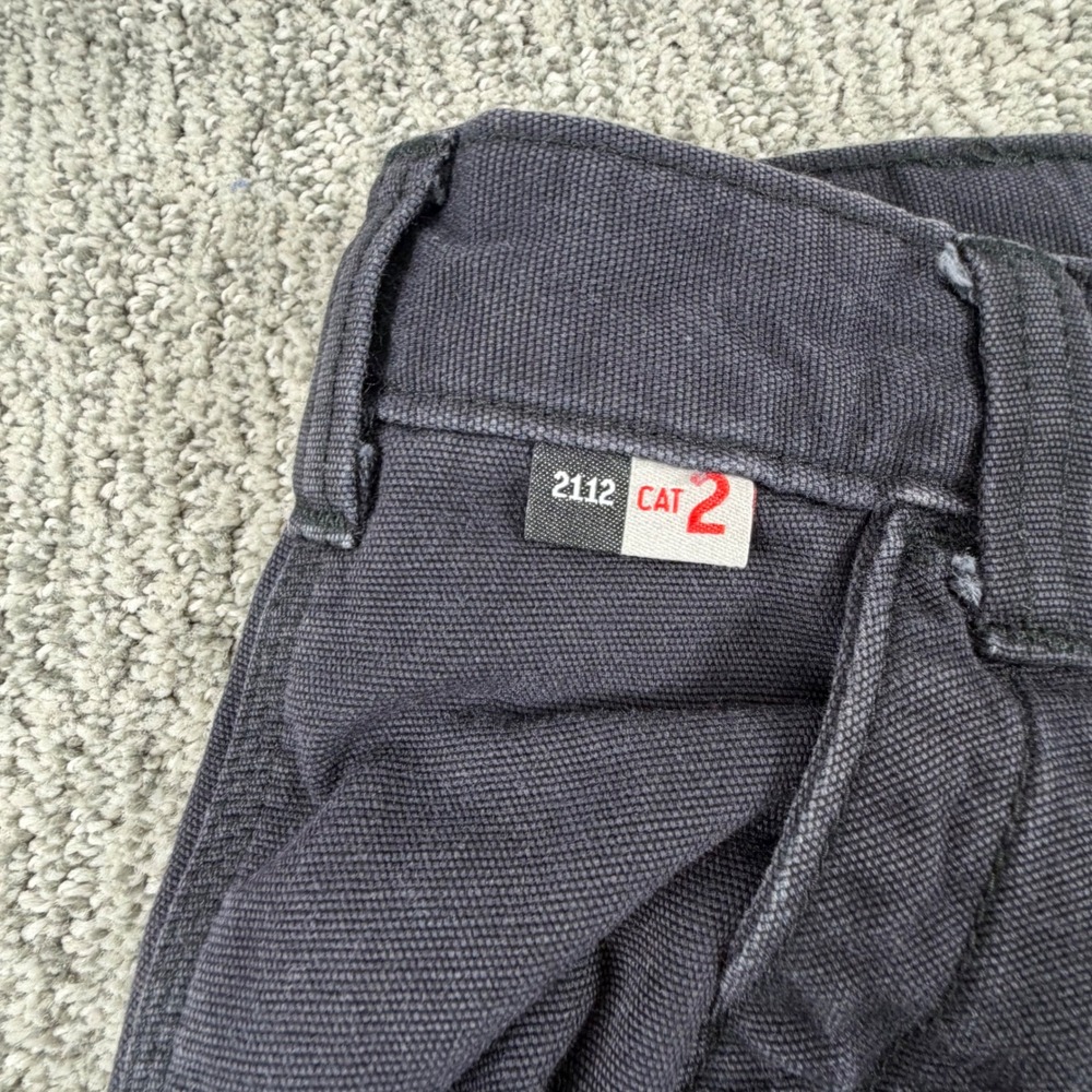 Carhartt Cargo Pants Men 33(30)x32 Black FR Flame Resistant Original Fit FRB240- - Picture 3 of 9
